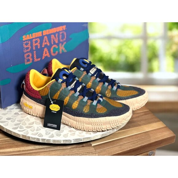 Brandblack x Salehe Bembury M856BB Olive Sneakers Men’s 10 US Vibram 2022 Rare - Picture 1 of 13